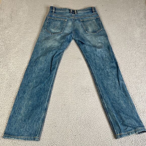 Todd Shelton Selvedge Jeans Mens 29 x 28  Blue Denim YKK Zipper Tapered Made USA - Picture 2 of 16